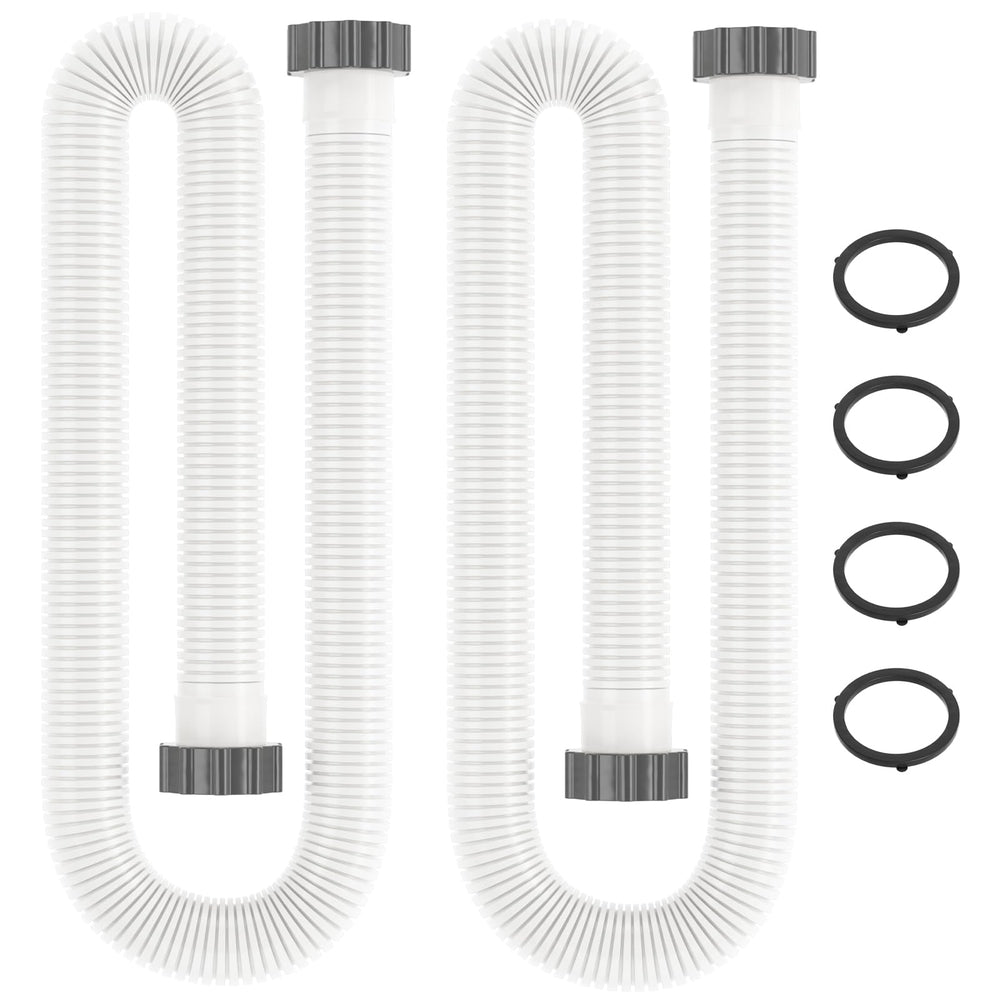 BEWAVE front view of both 1.5" x 59" hoses showing ready-to-install pair and convenience