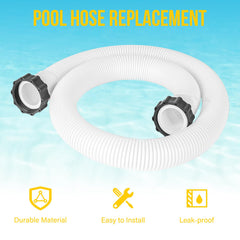 BEWAVE hose laid out full 59-inch length demonstrating correct sizing