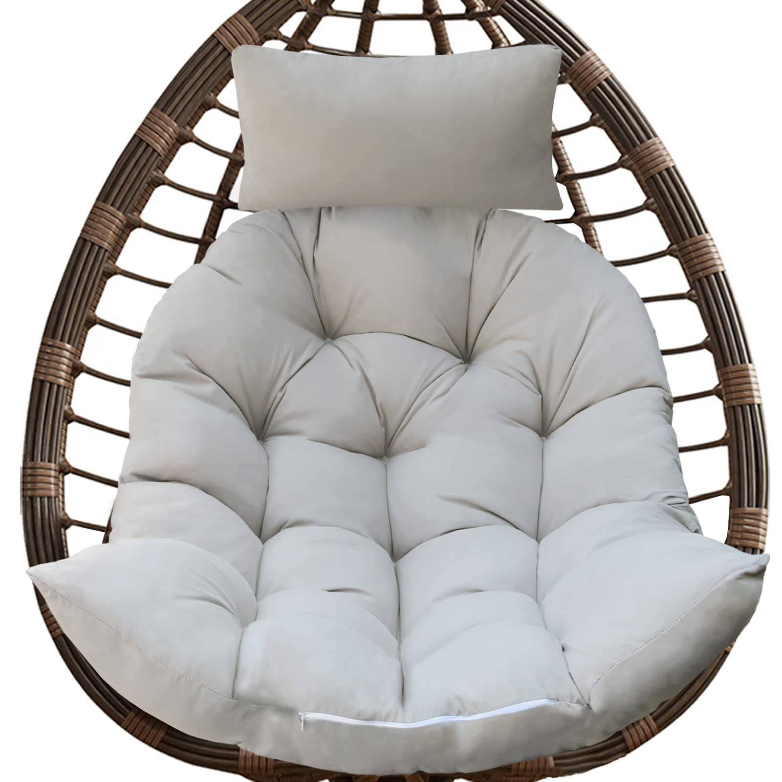 Bextile front view cushion on chair showing plush comfort