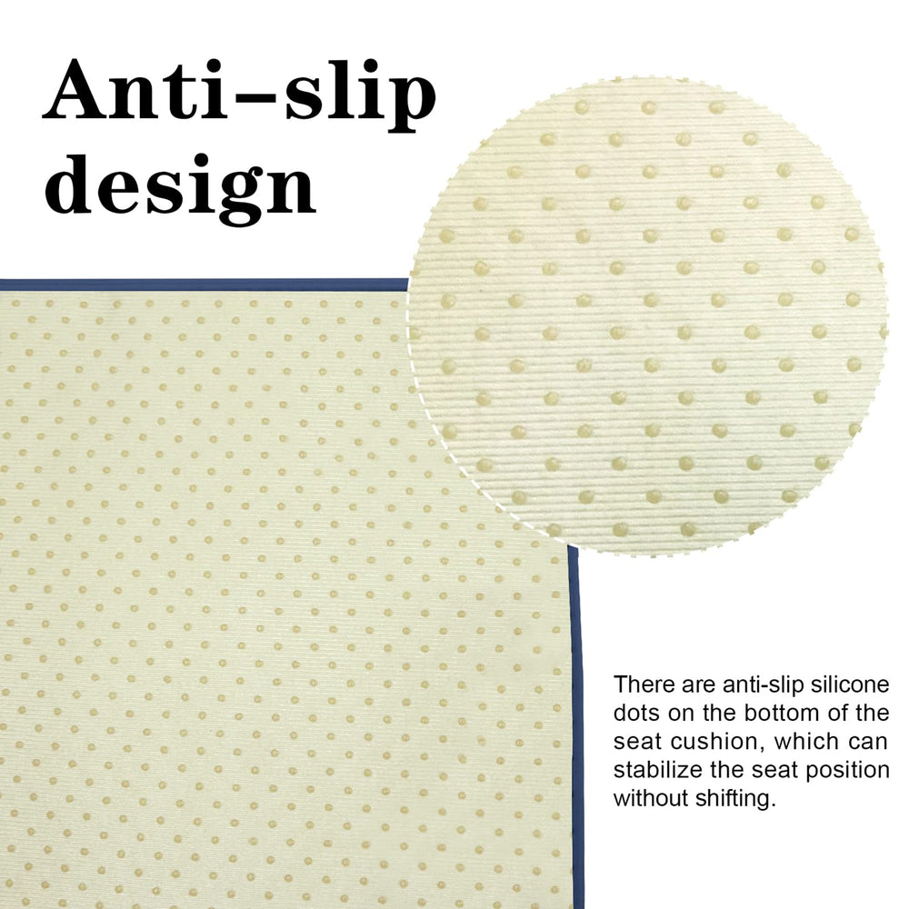 Bextile strap detail securing cover to cushion for stable, non-slip seating
