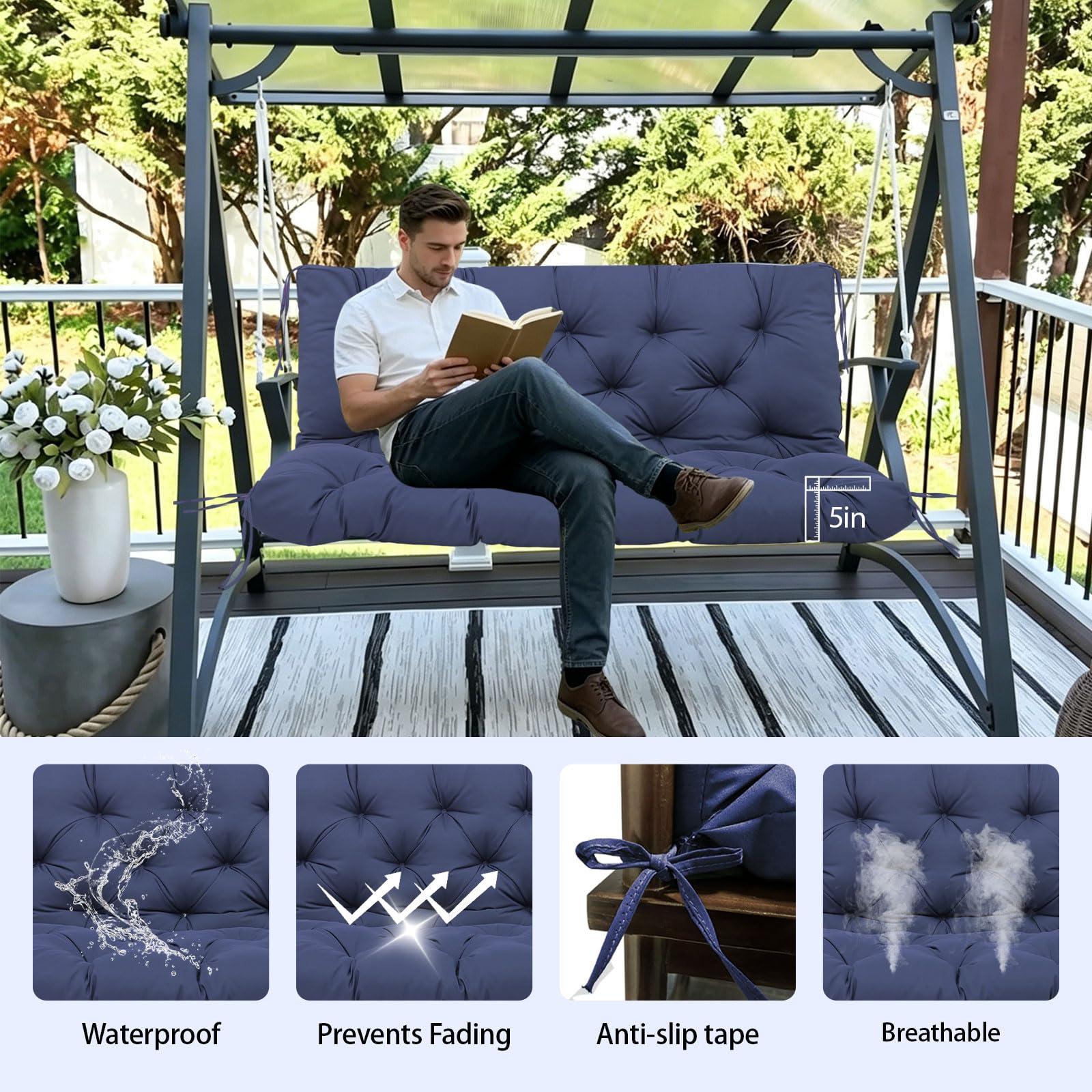 BFWHQ close-up of quilted texture highlighting durable comfort benefit