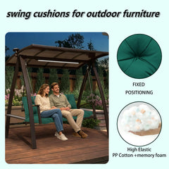 BFWHQ side profile highlighting 5-inch thickness for supportive outdoor seating