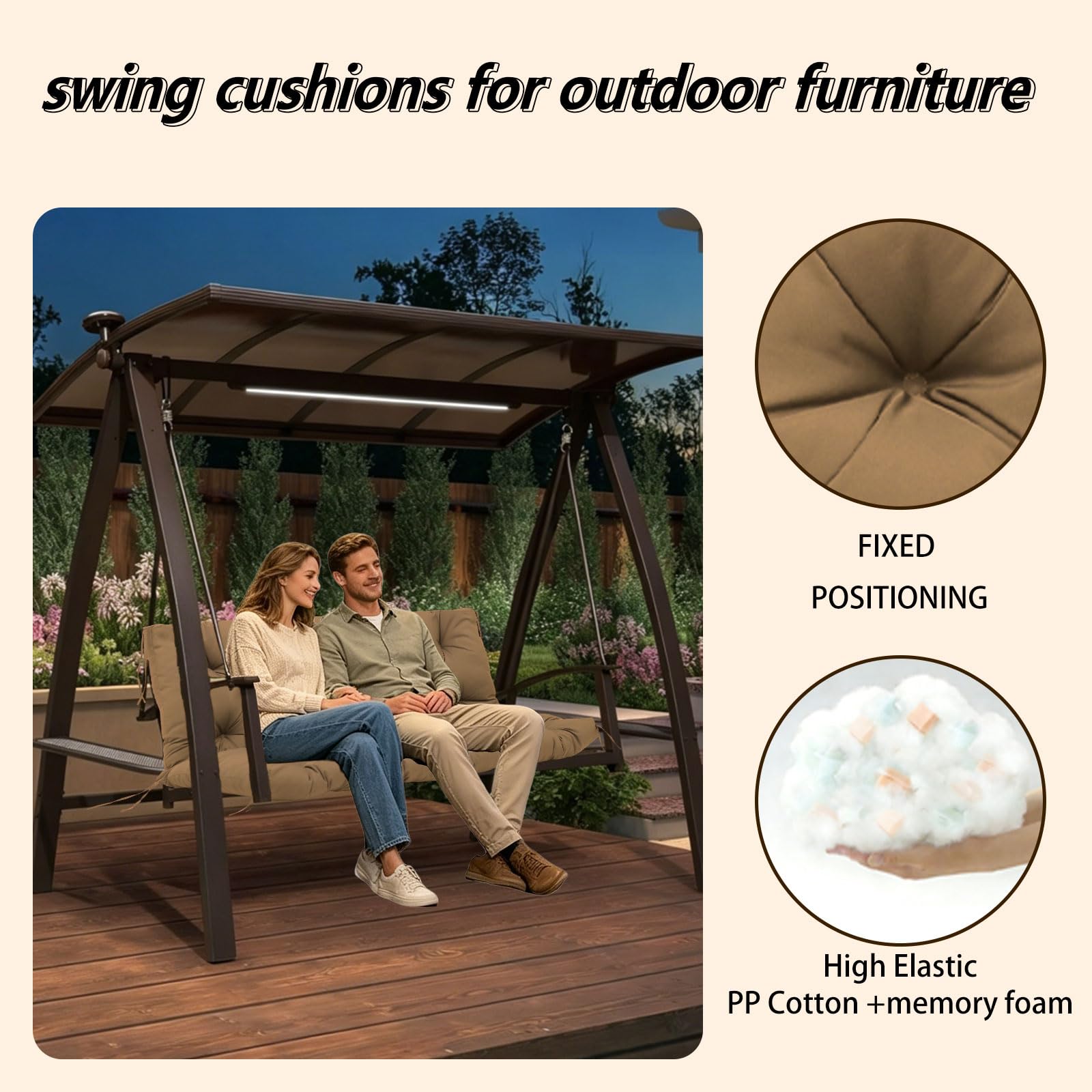 BFWHQ cross-section showing 5-inch foam and cotton core for supportive comfort