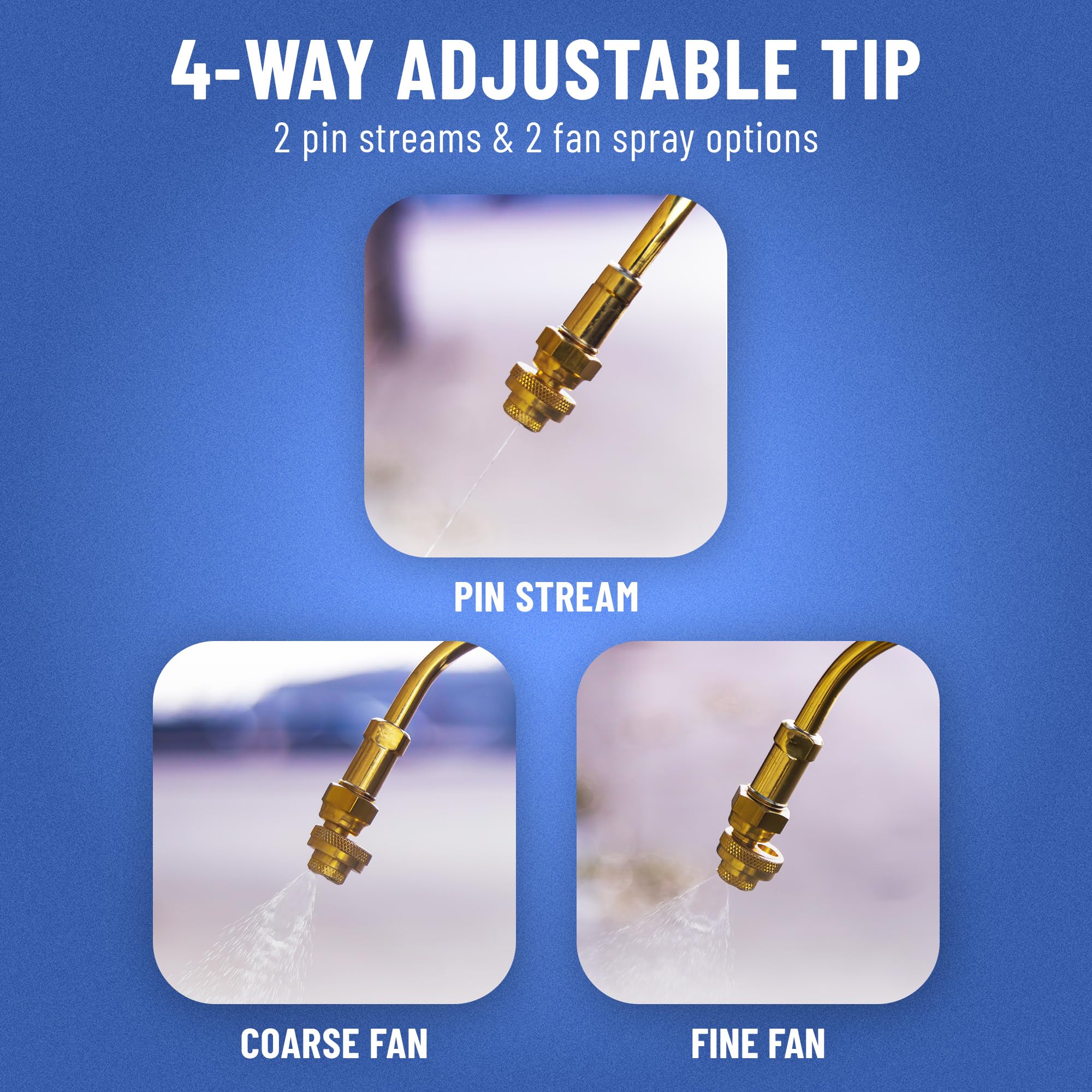 B&G tip installed on a Primeline sprayer, restores original spray performance