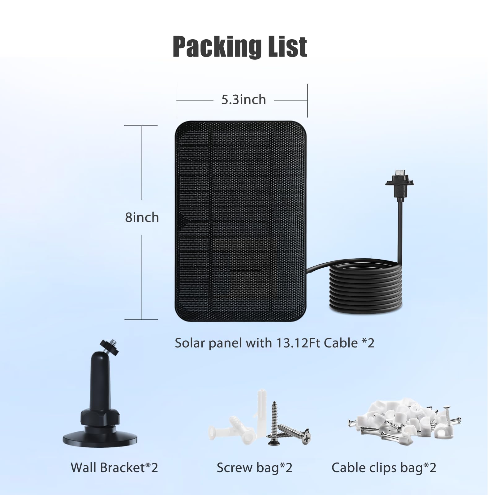 BGJOY solar panel in overcast lighting emphasizing built-in battery backup