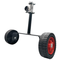 BGTOOL support wheel front view showing compact design and stability benefit