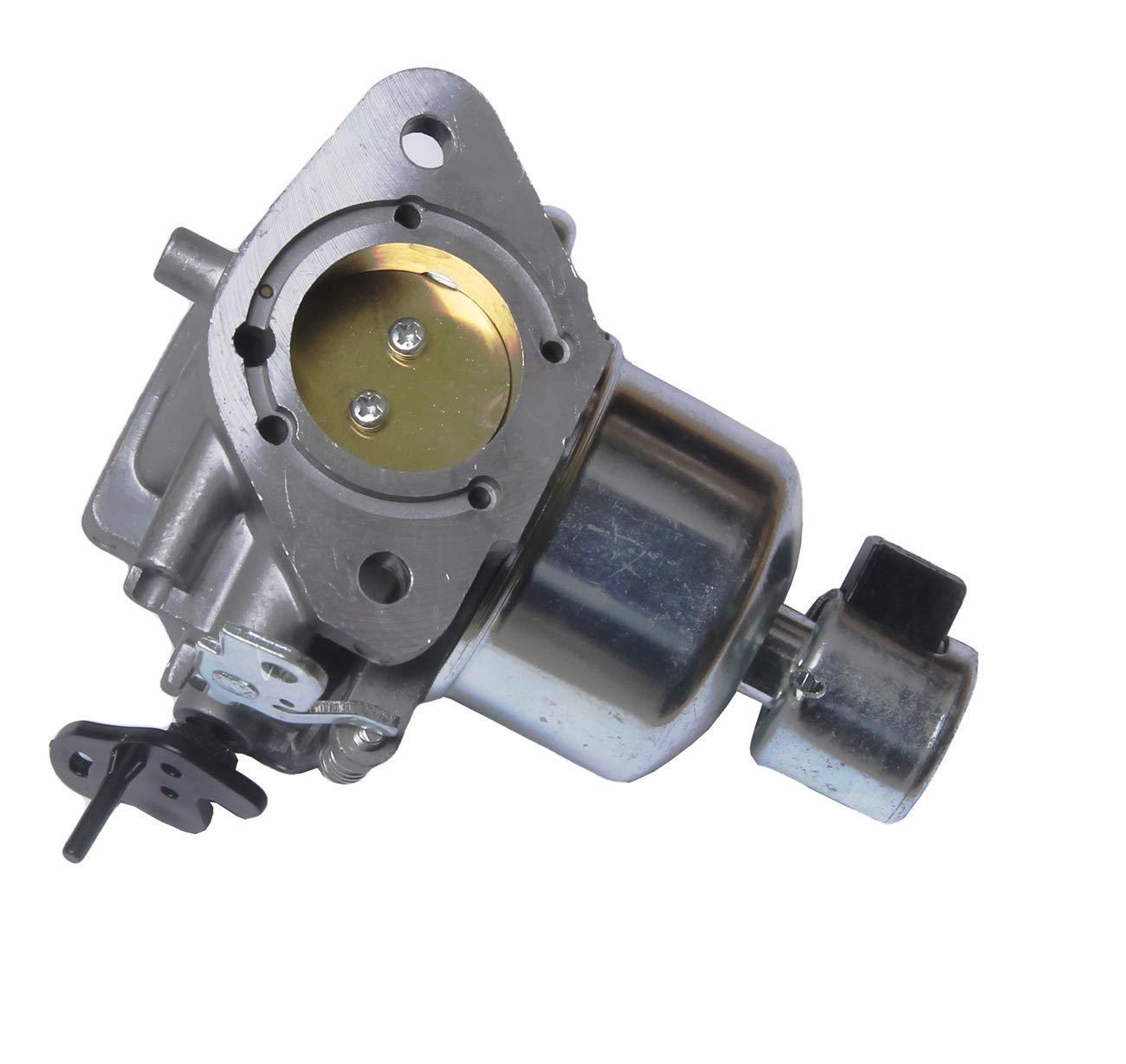 BH-Motor close-up of throttle shaft and linkage for precise fit and smooth response