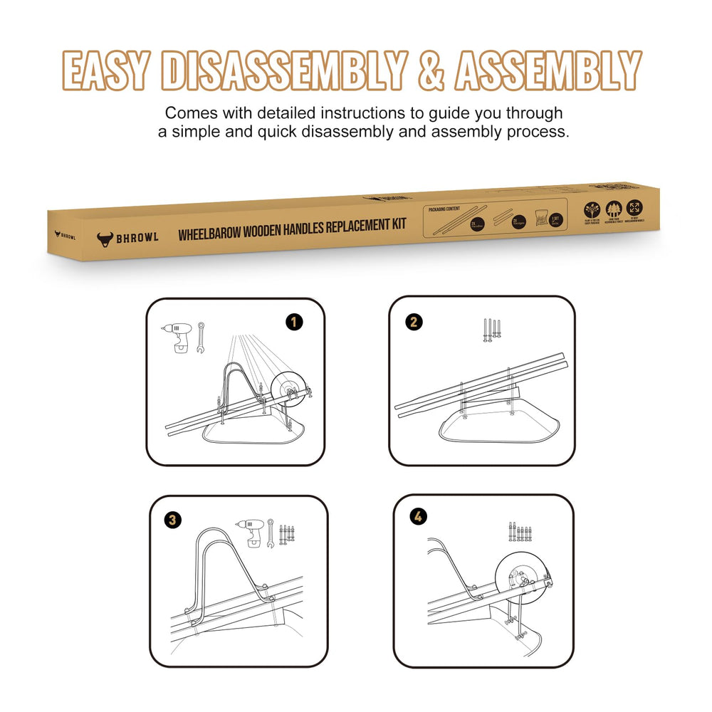 BHROWL wooden wedge and bolt assembled showing secure, wobble-free joint