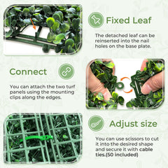 BHXCL close-up of realistic polyethylene leaves showing lifelike texture benefit