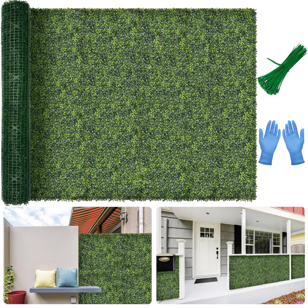 BHXCL front view of rolled boxwood panel showing neat packaging and instant coverage benefit