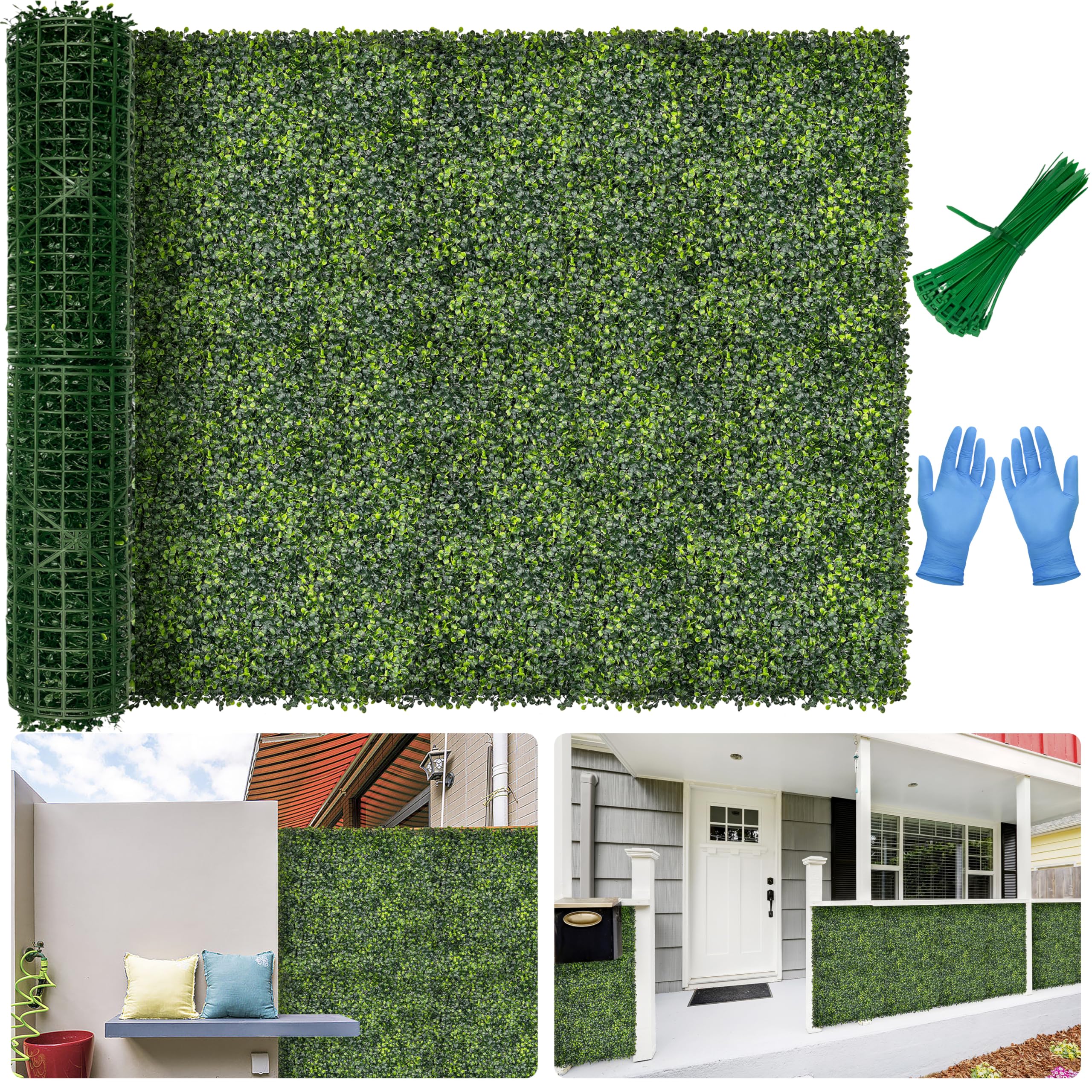 BHXCL front view of boxwood roll showing full coverage and instant green transformation