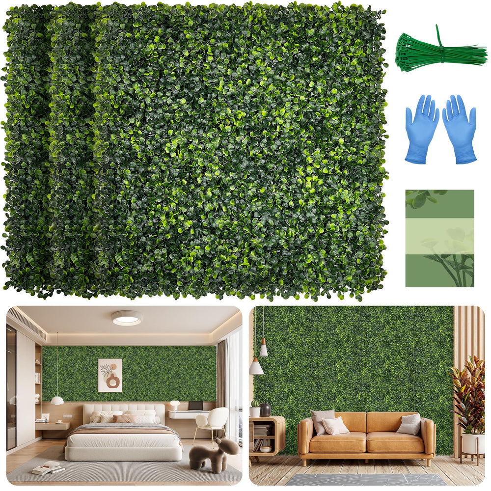 BHXCL front view of assembled panels showing full green coverage and instant privacy