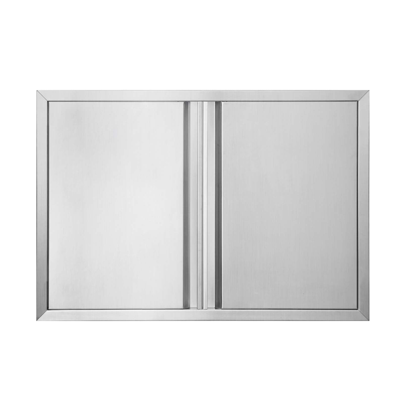 BI-DTOOL double doors front view showing clean stainless finish and flush handles