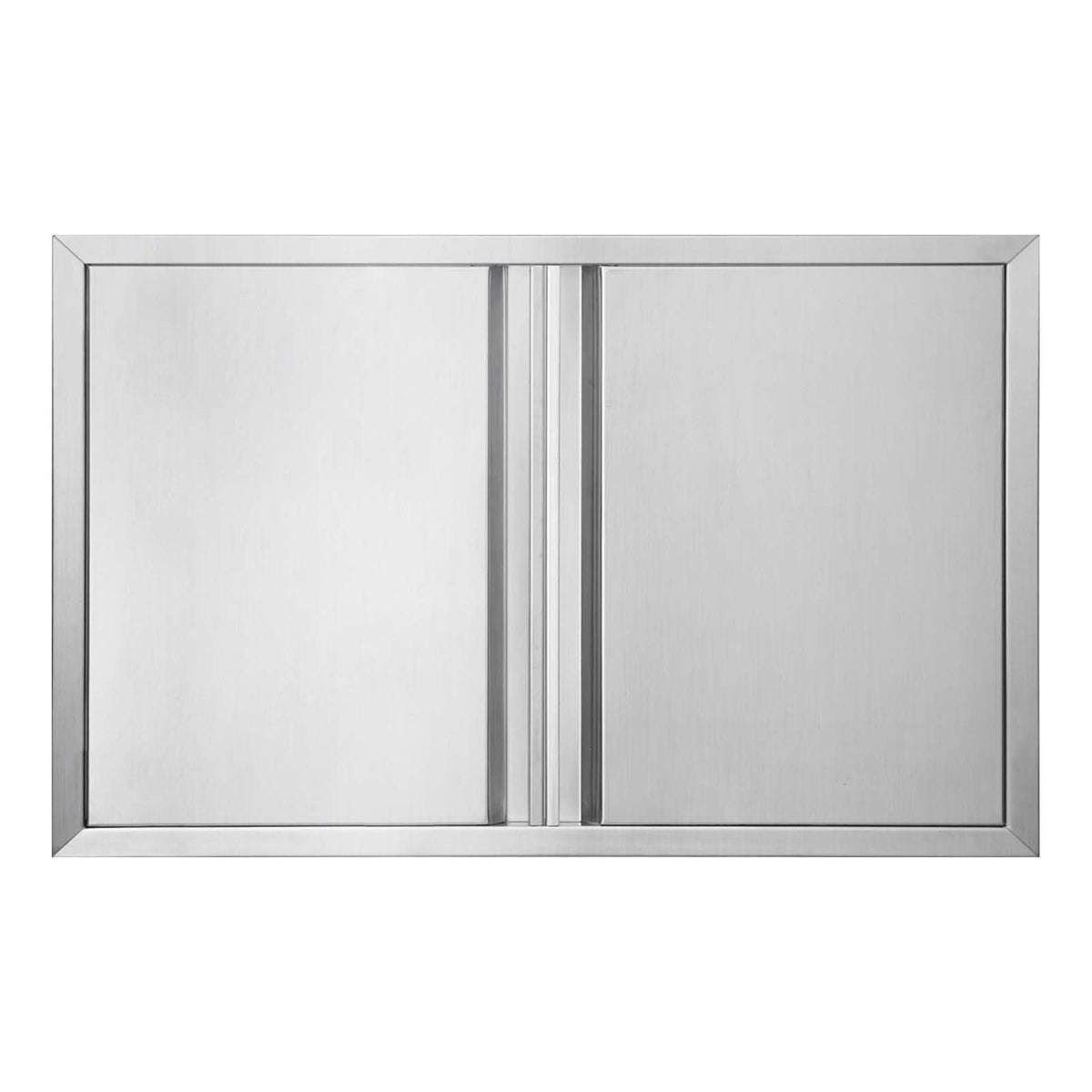 BI-DTOOL front view of double doors showing sleek flush design and elevated curb appeal