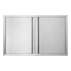 BI-DTOOL front view of double doors showing sleek flush design and elevated curb appeal