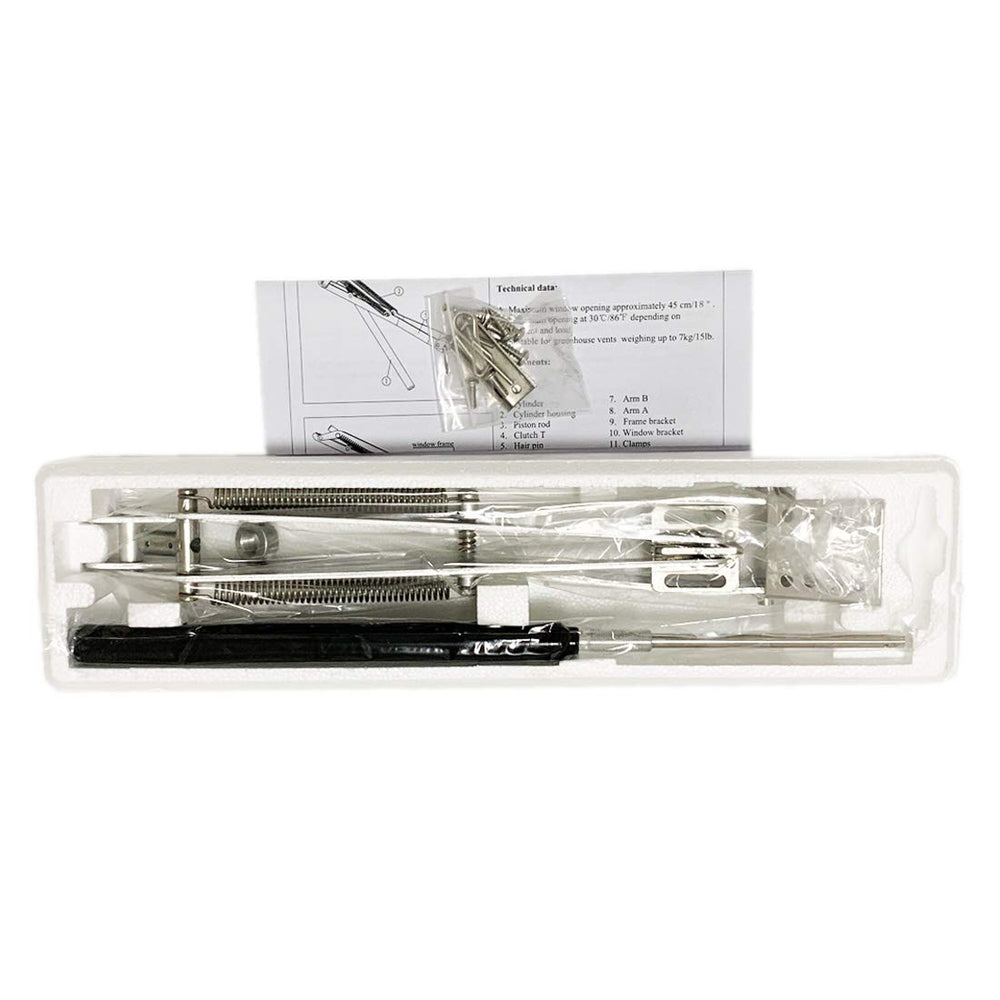 BIBISTORE accessory pack laid out with fittings to show included installation hardware