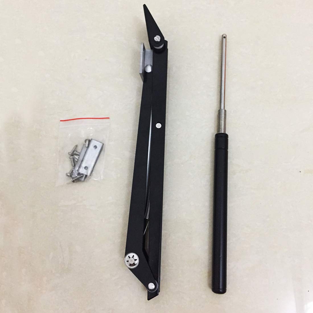 BIBISTORE scale comparison with hand illustrating 15 lb lift capacity and compact size
