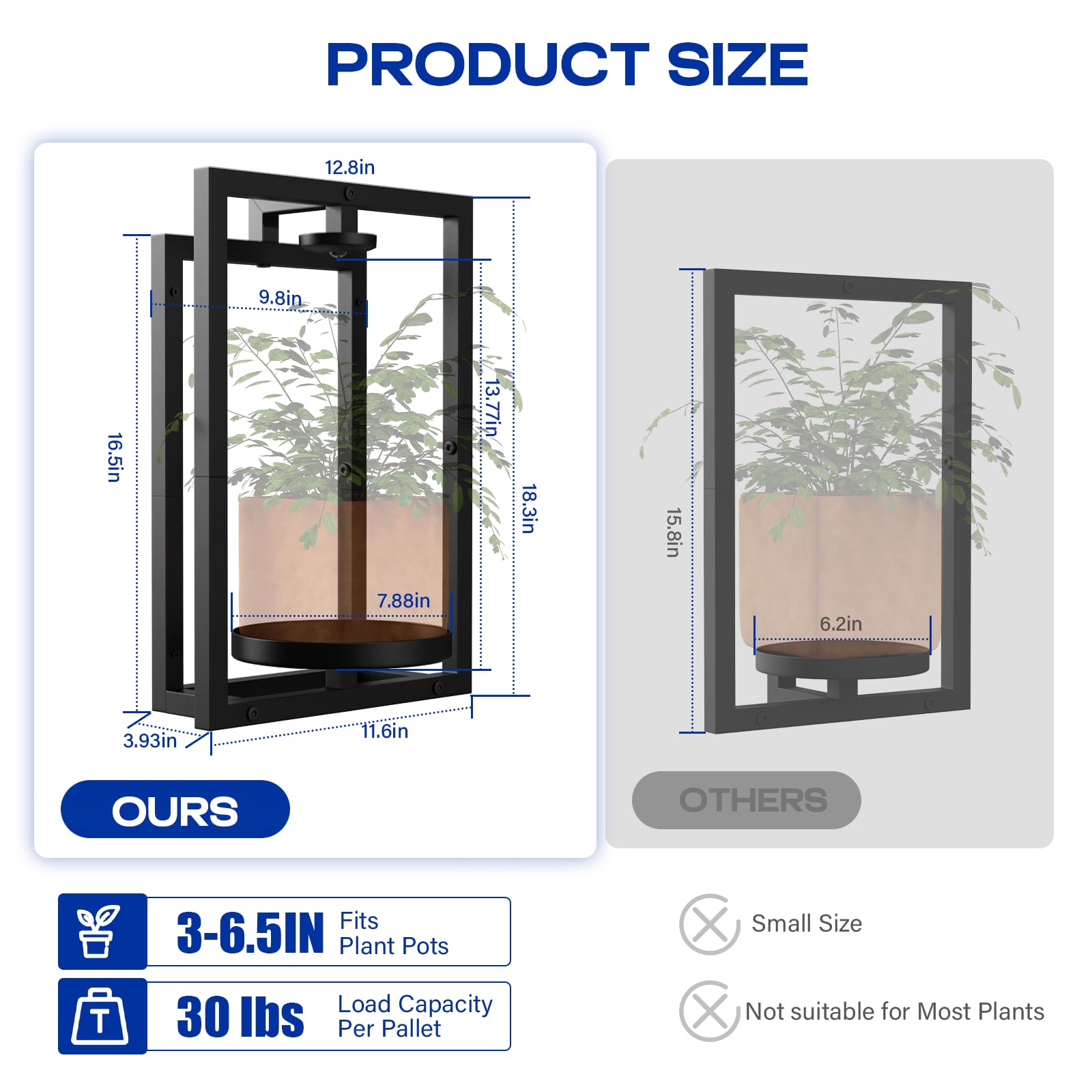 Bibiventa close-up of reinforced metal frame and rust-resistant finish