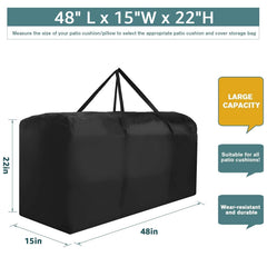 Bicherub open bag with stacked cushions showing organized protection benefit