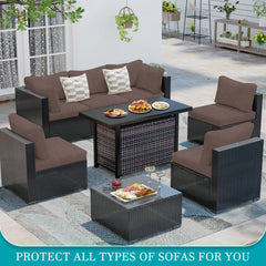 BIETYONE cover on outdoor sectional cushion demonstrating refreshed patio look