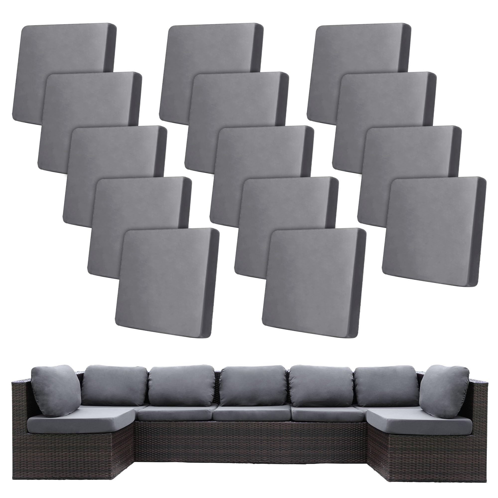 BIETYONE front view of packaged cushion covers showing complete set and easy refresh
