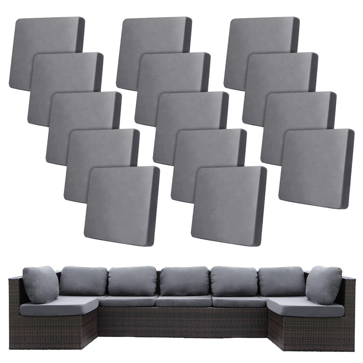 BIETYONE front view of packaged cushion covers showing complete set and easy refresh