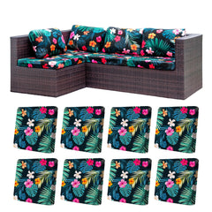 BIETYONE front packaging showing eight outdoor cushion covers, fast curb appeal