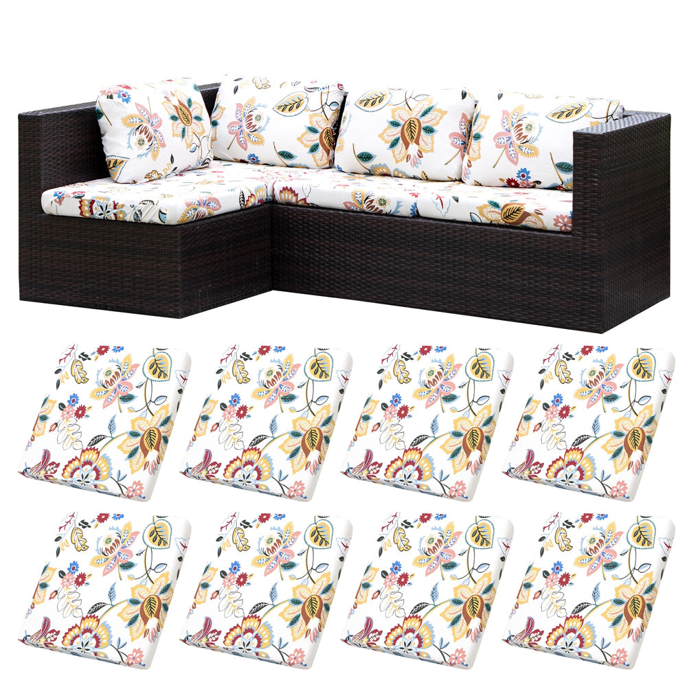 BIETYONE front packaging showing eight outdoor cushion covers and contents benefit protection