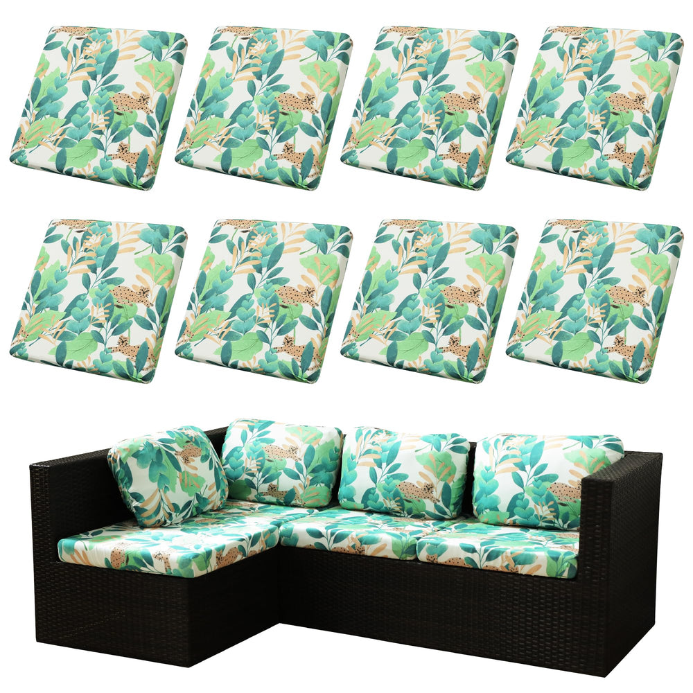 BIETYONE front packaging showing eight outdoor cushion covers, quick set refresh