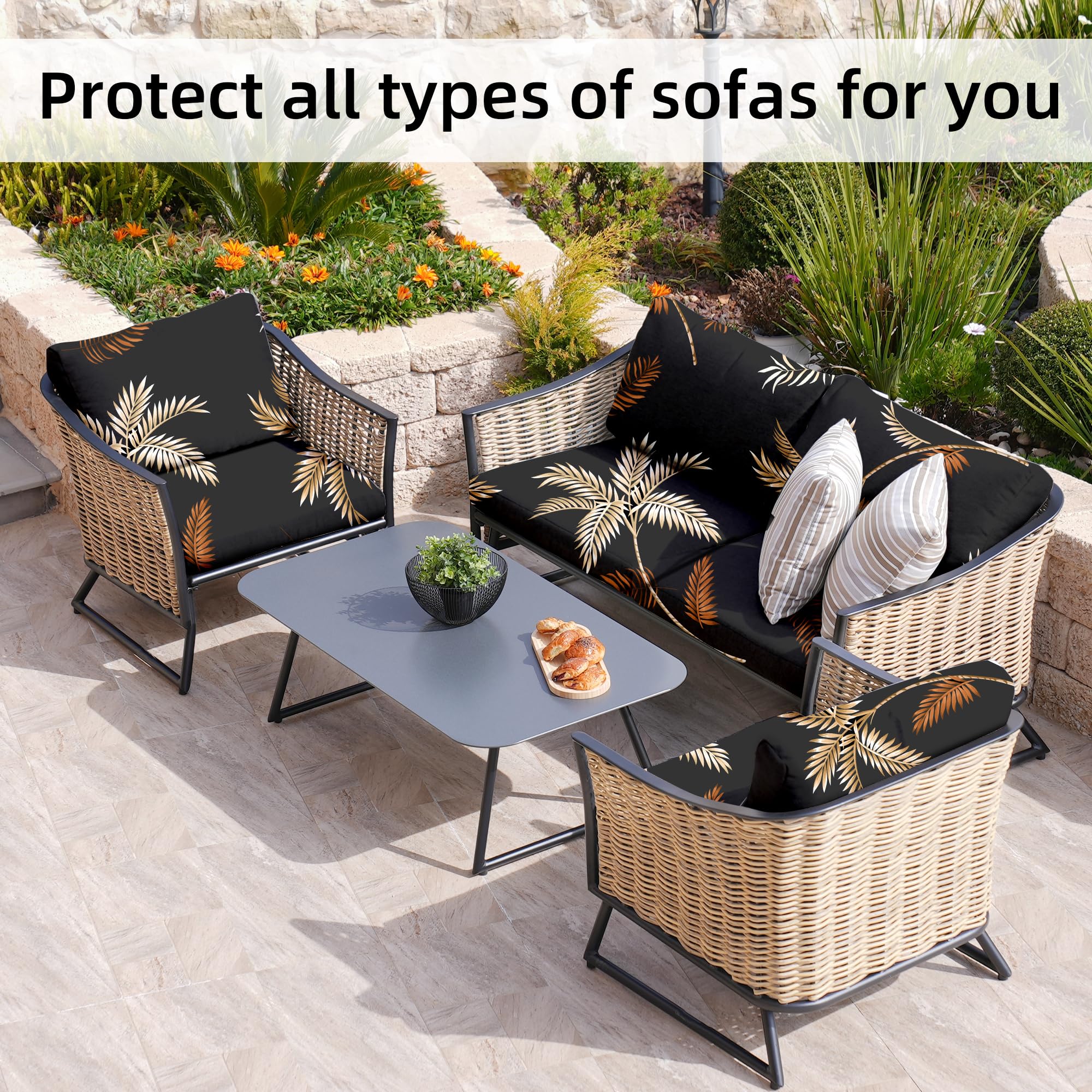 BIETYONE outdoor lifestyle on garden furniture, illustrates stylish protection for social spaces