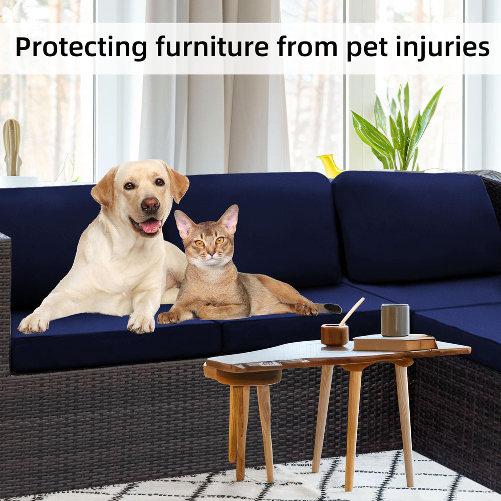BIETYONE covers styled on patio set to show protection and decor upgrade