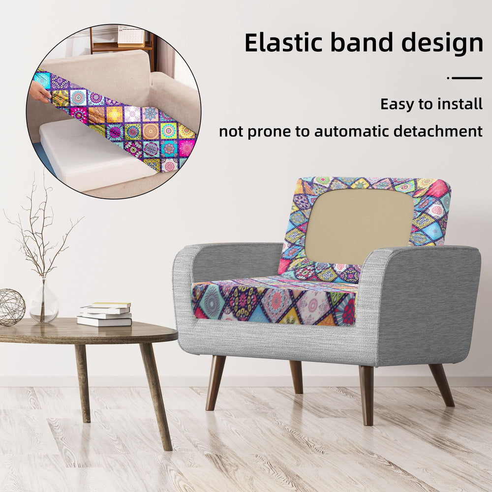 BIETYONE cushion cover with measuring tape showing fit for 20–27 inch cushions