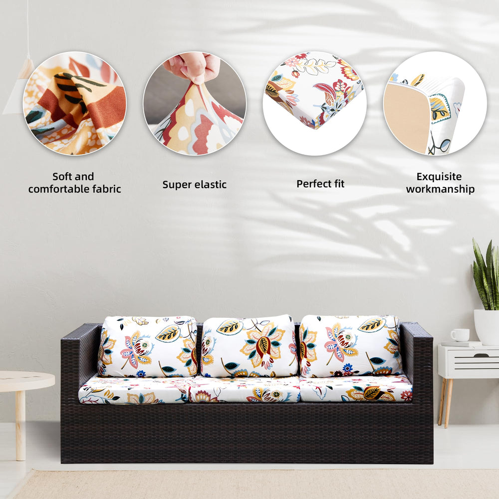 BIETYONE cushion cover next to ruler showing fit range and easy measurement benefit