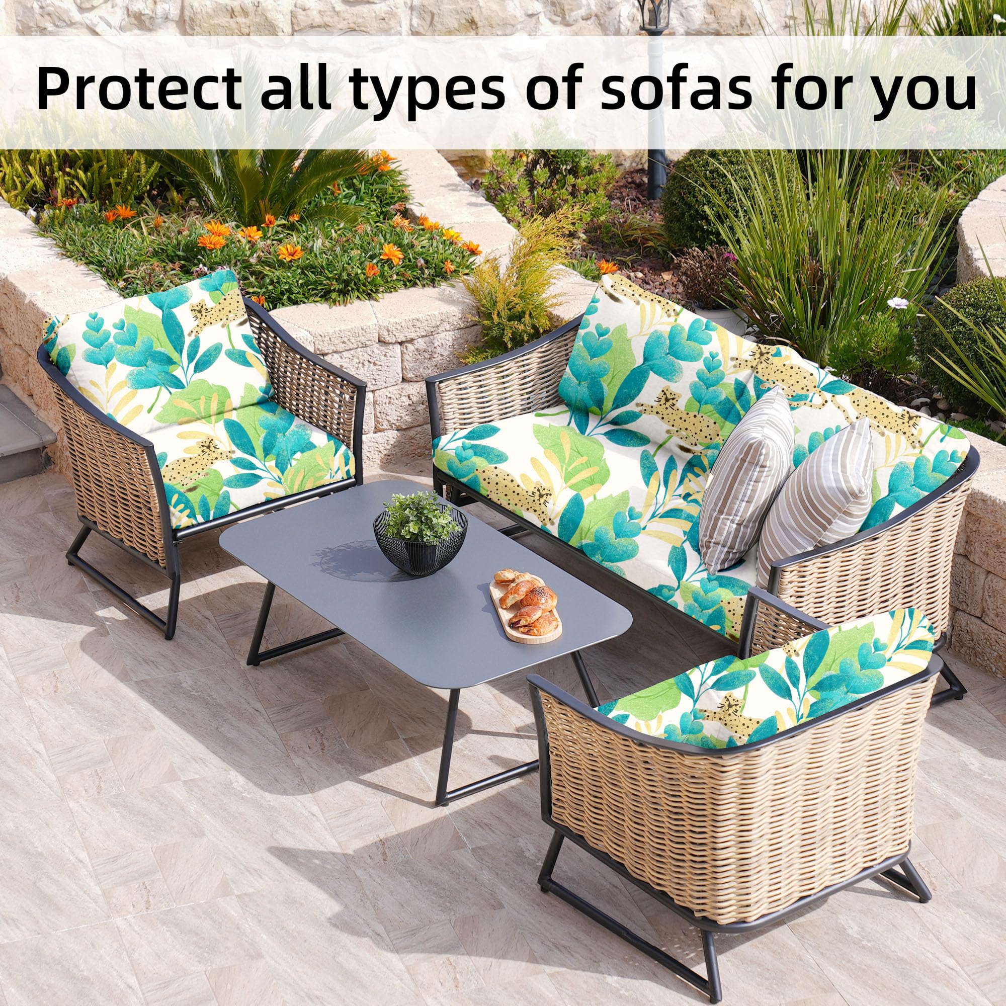 BIETYONE cushion cover beside ruler illustrating fit for 20–27 inch cushions