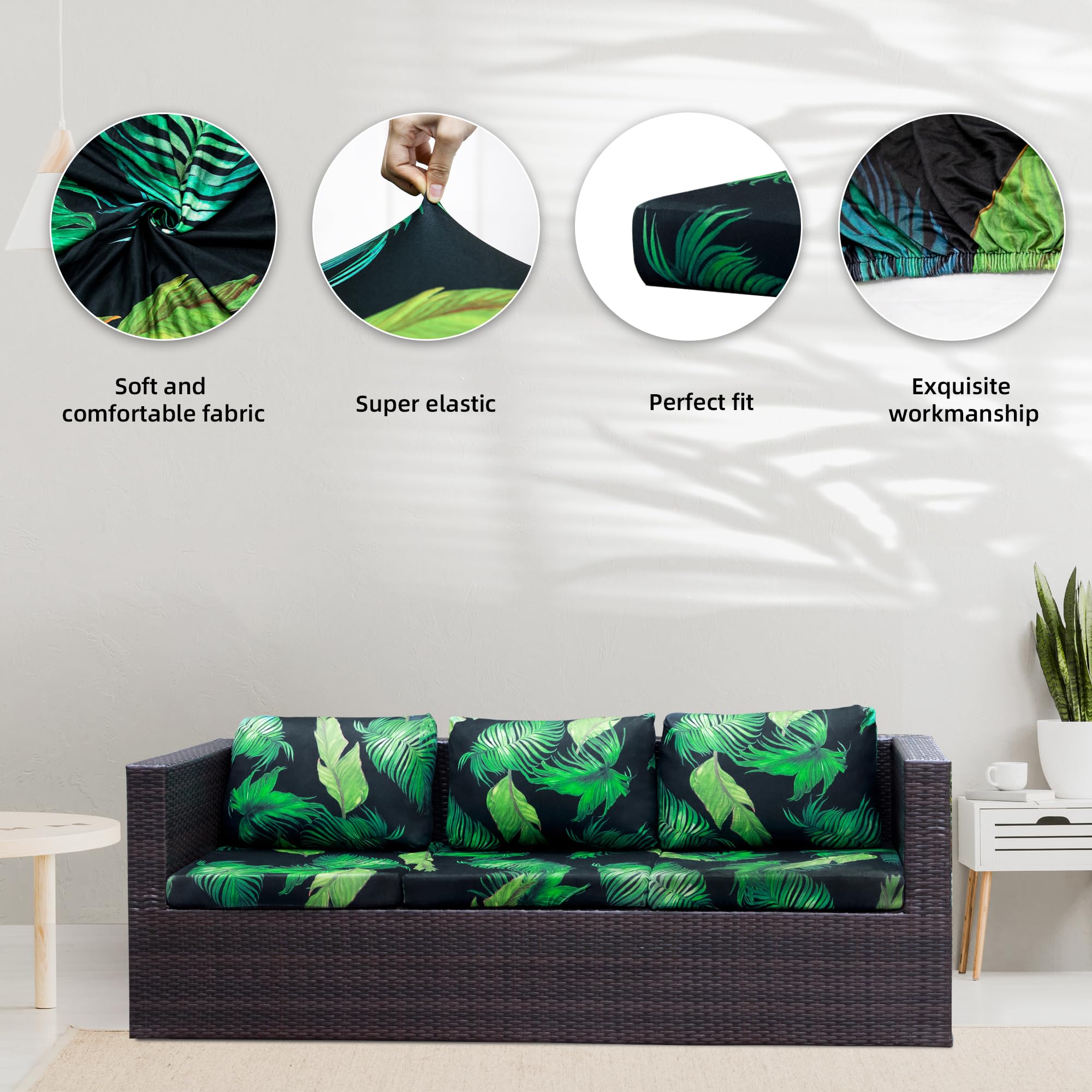 BIETYONE cushion cover beside ruler showing fit for 20–27 inch cushions