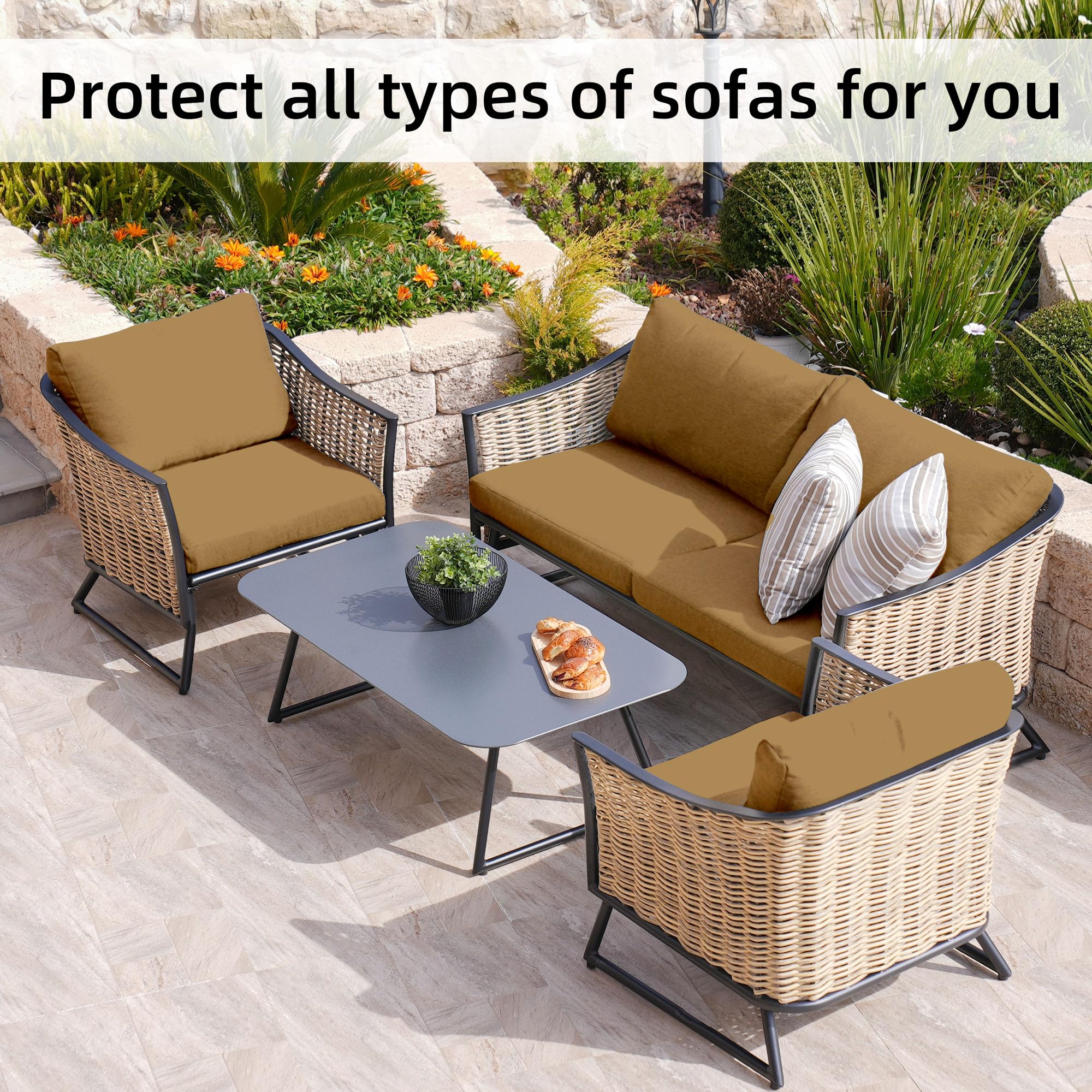 BIETYONE display of multiple cushion colors showing styling flexibility for outdoor decor