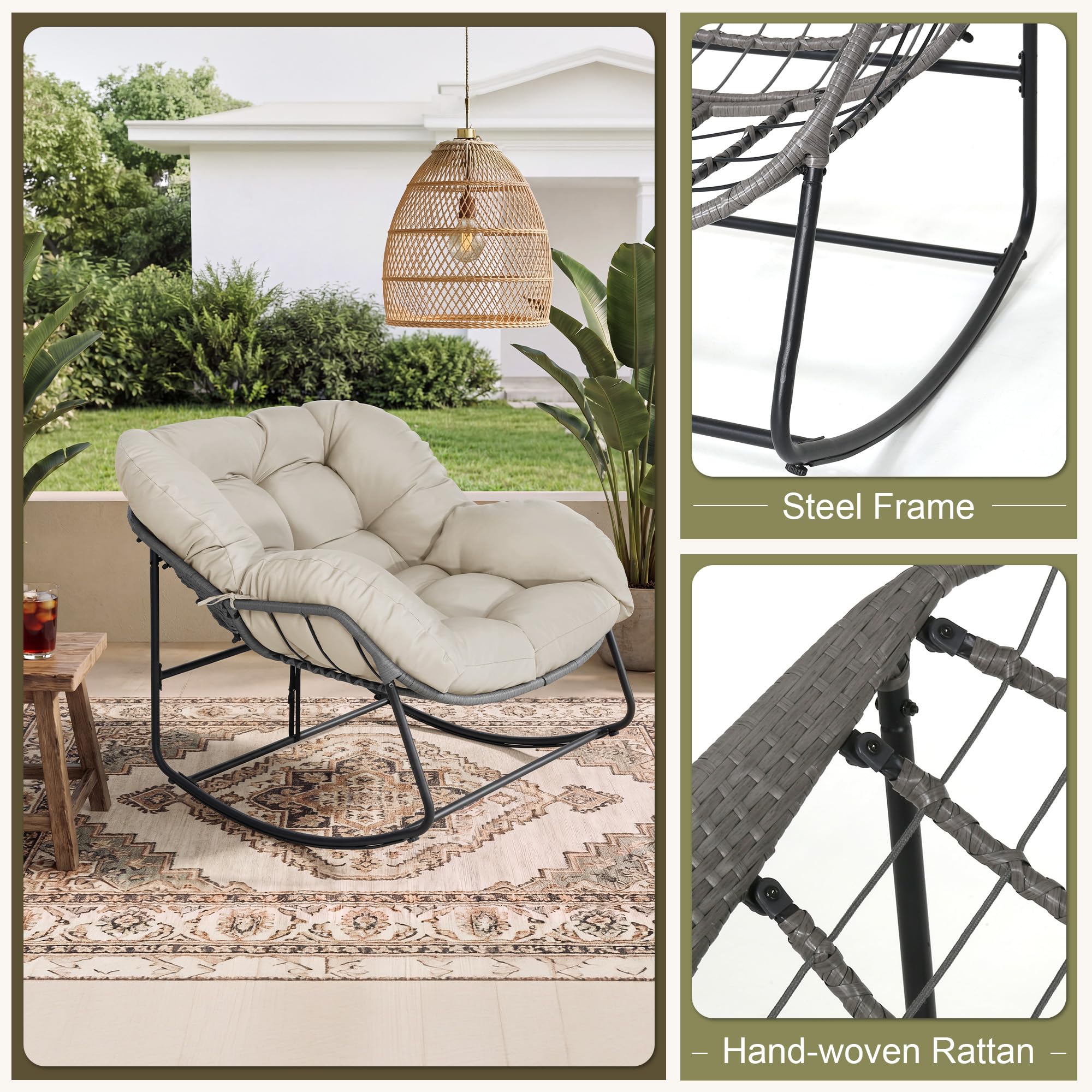 Bifanuo anti-slip base protecting floors and ensuring stable quiet rocking
