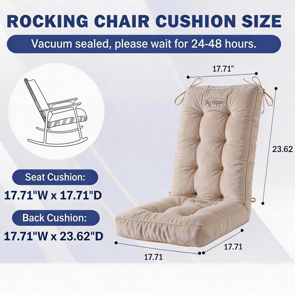Big Hippo back cushion tufting detail ensures even fiber distribution benefit