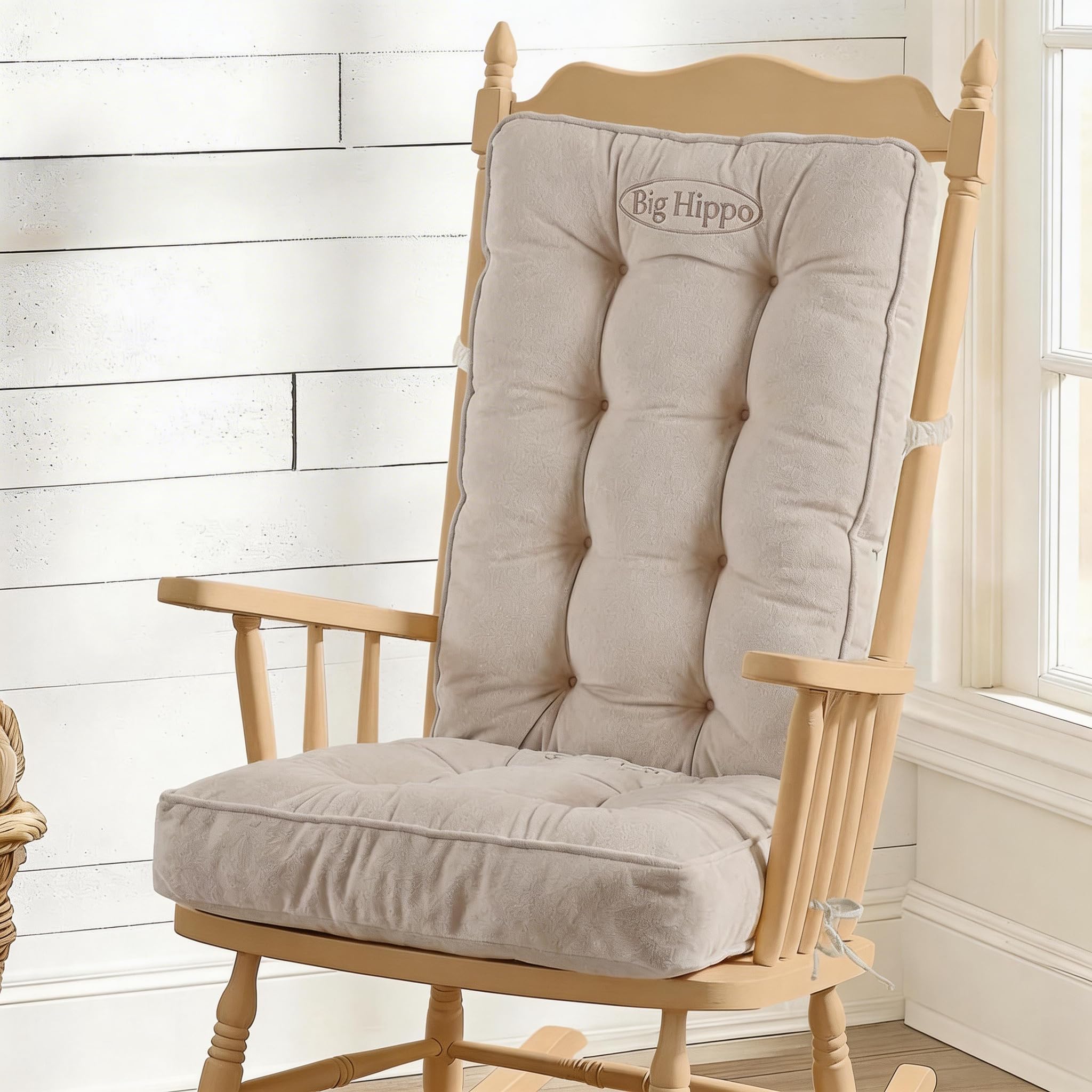 Big Hippo front view cushion set shows plush comfort and supportive fit