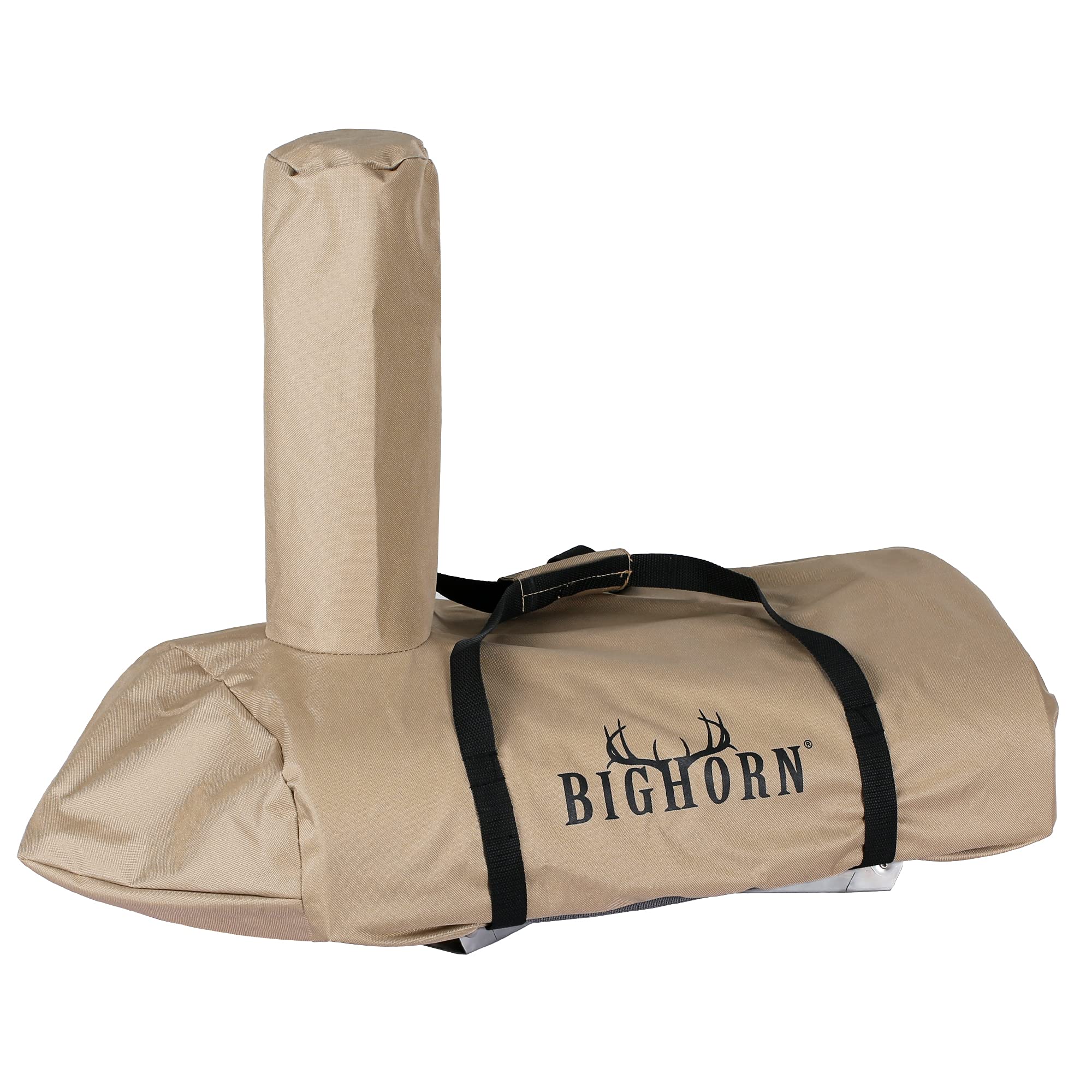 BIG HORN close-up of PVC-coated Oxford cloth showing waterproof benefit