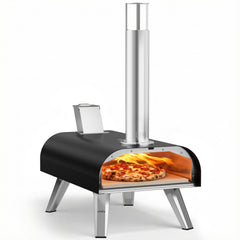 BIG HORN front view assembled showing sturdy stainless shell and compact design for portability