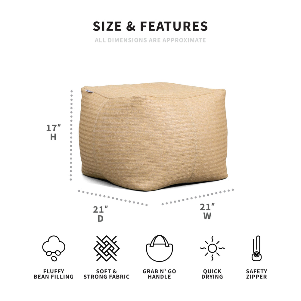 Big Joe close-up of Sunmax fabric texture highlighting weather resistance benefit