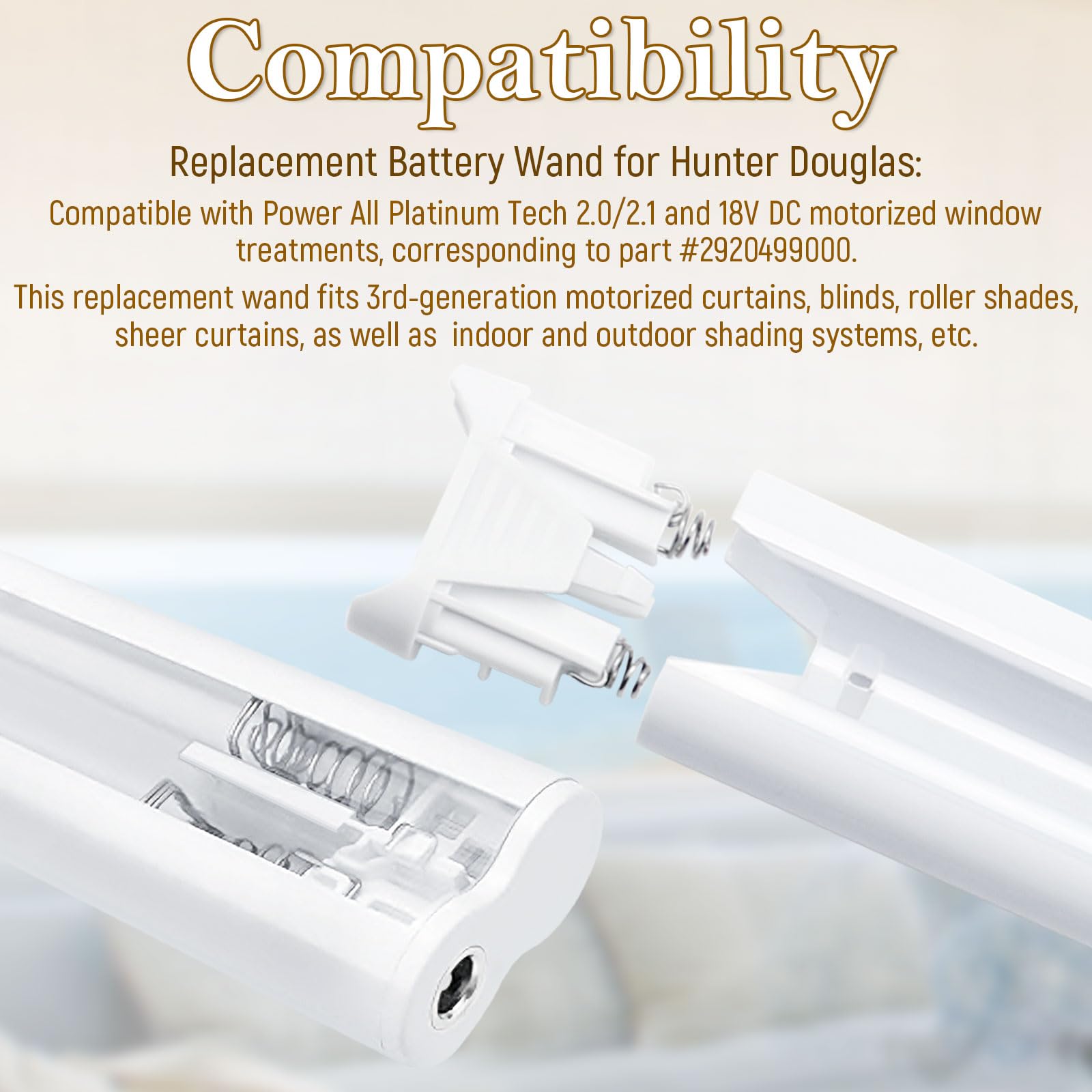 Big Peng slim side profile that conceals behind curtain tracks for neat installation