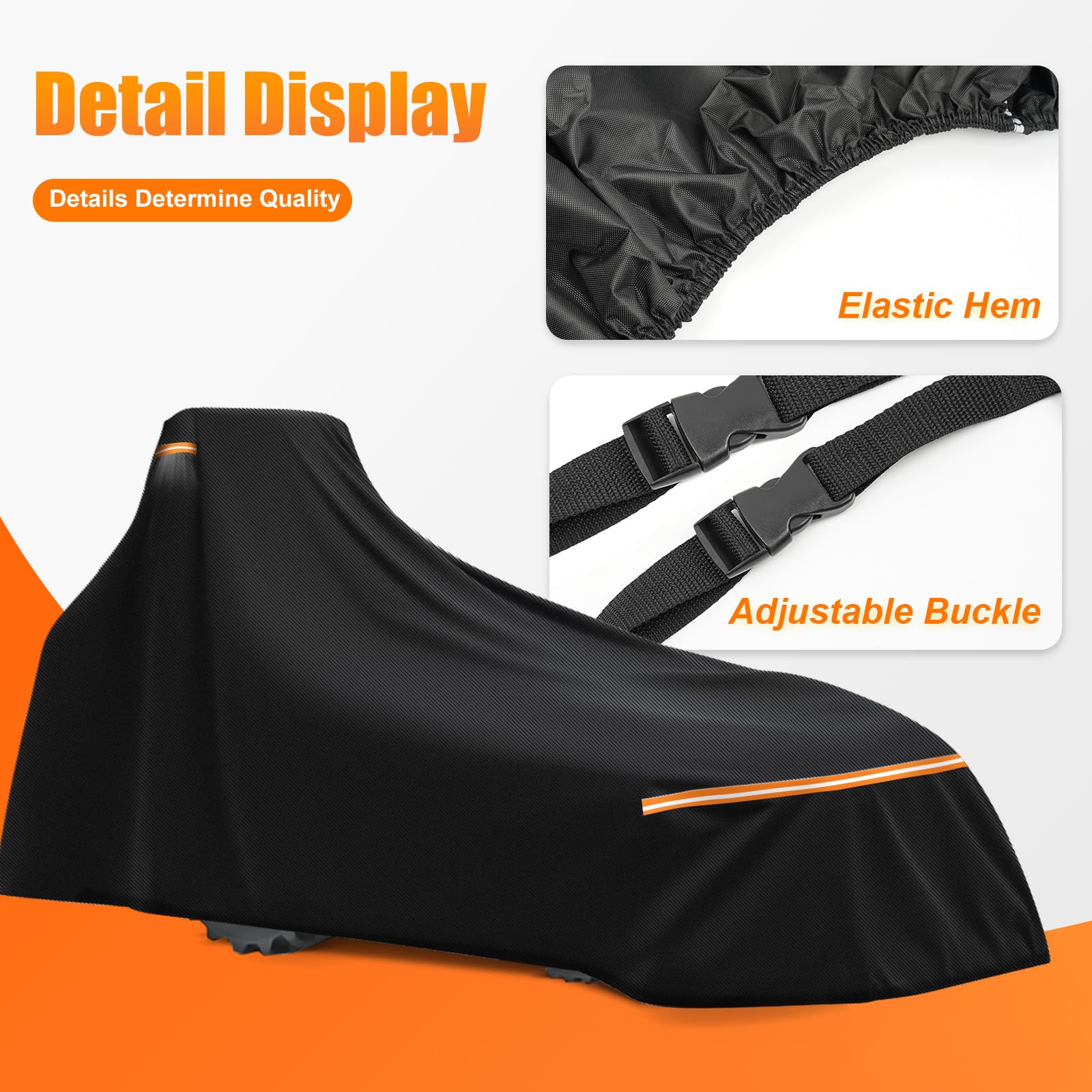 BIGACOVER ventilation holes and double-stitched seams preventing moisture