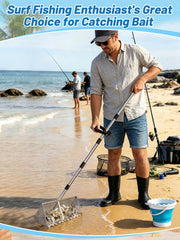 Biggun foldable bucket open and ready to hold collected shells and finds