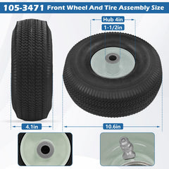 BigHead tire tread close-up highlighting sawtooth traction and turf protection