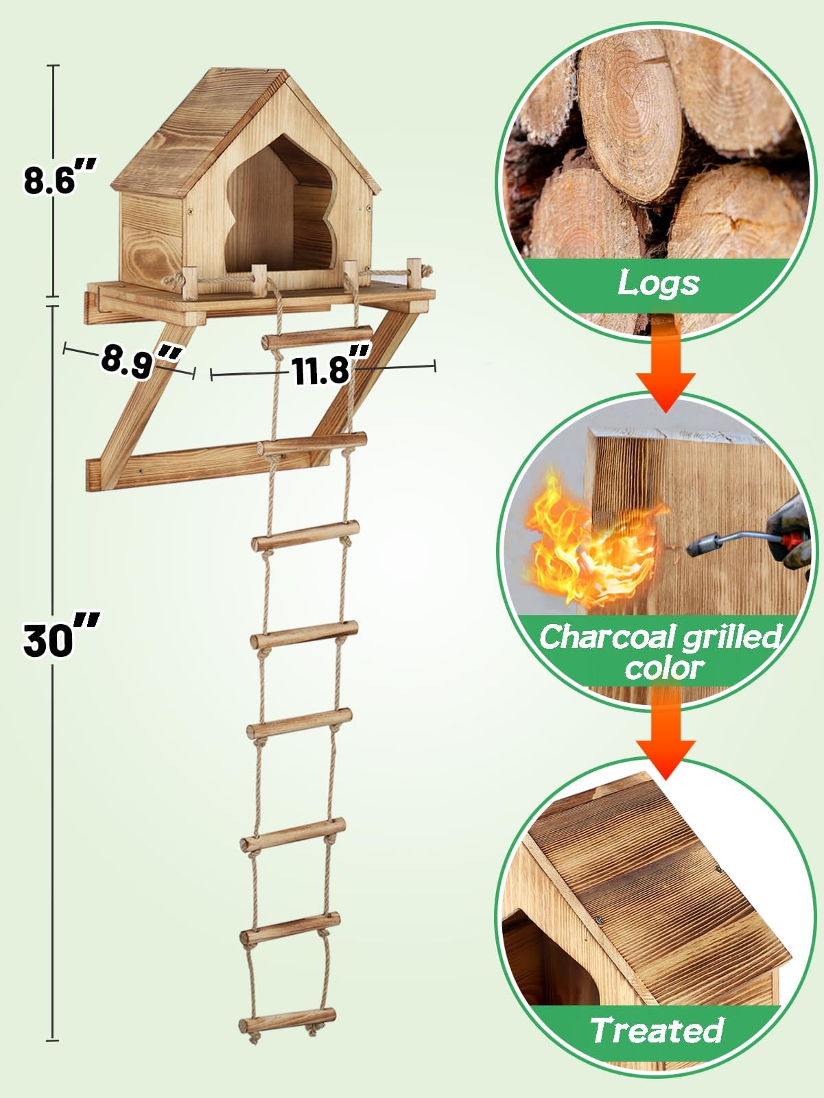 Bigmeta feeder in garden setting with squirrels present benefit: enhances outdoor wildlife viewing