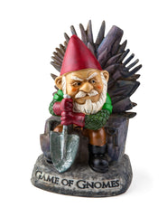 BigMouth Inc front view of gnome statue showing colorful paint and stance, enhances garden charm