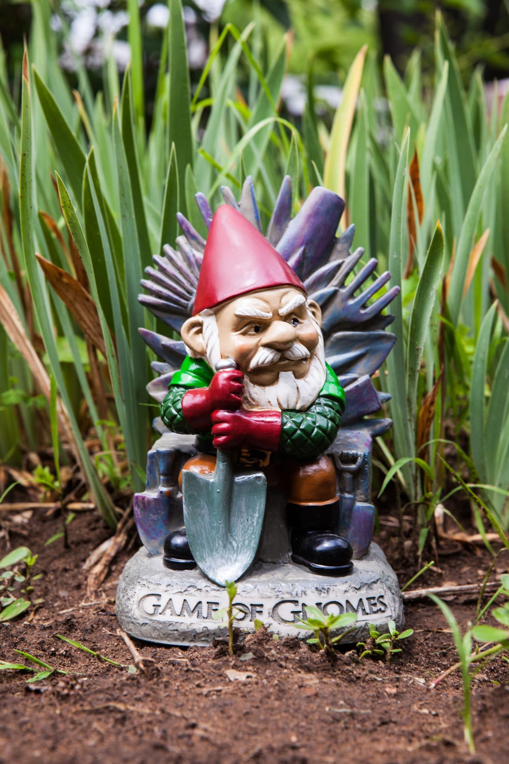 BigMouth Inc statue beside ruler for size comparison helping buyers visualize scale