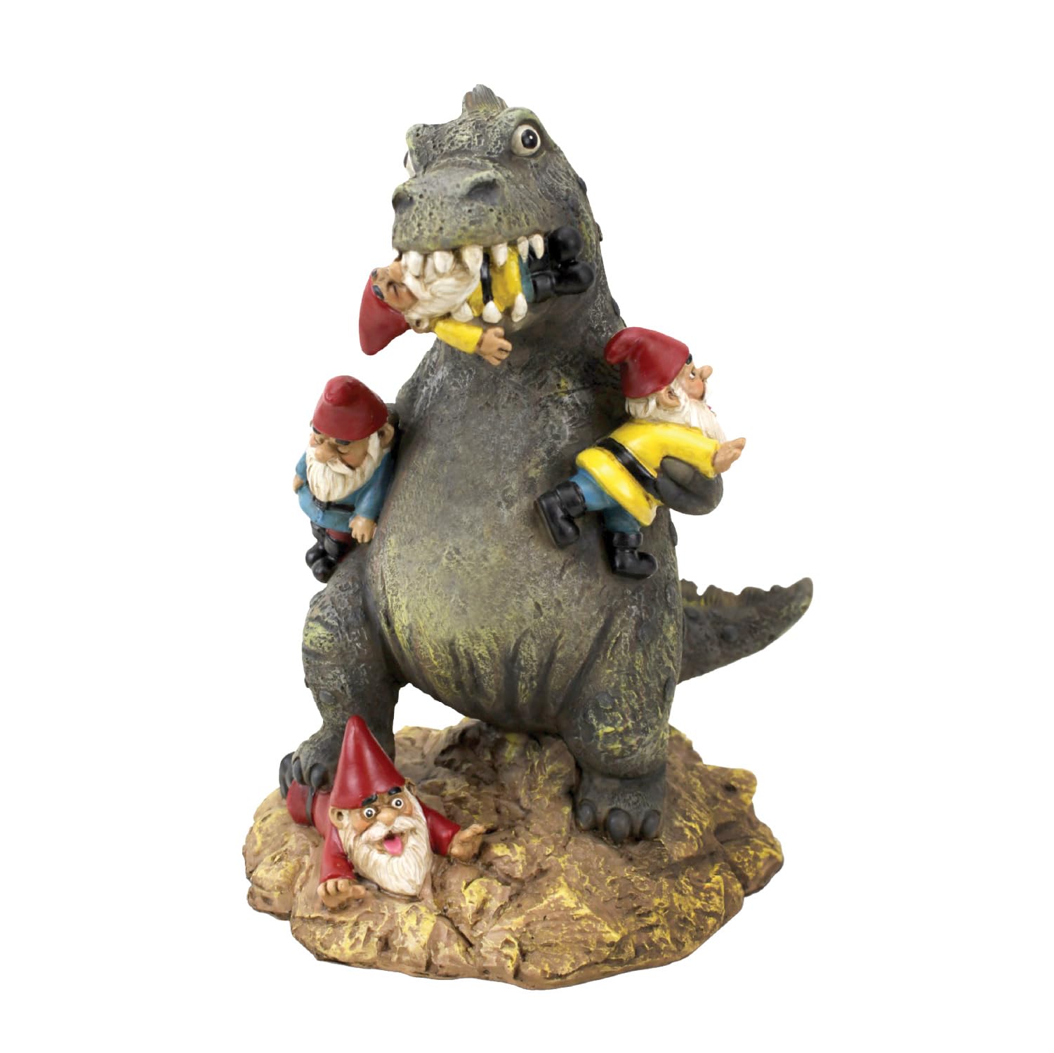 BigMouth Inc front view of Godzilla gnome showing funny yard focal point